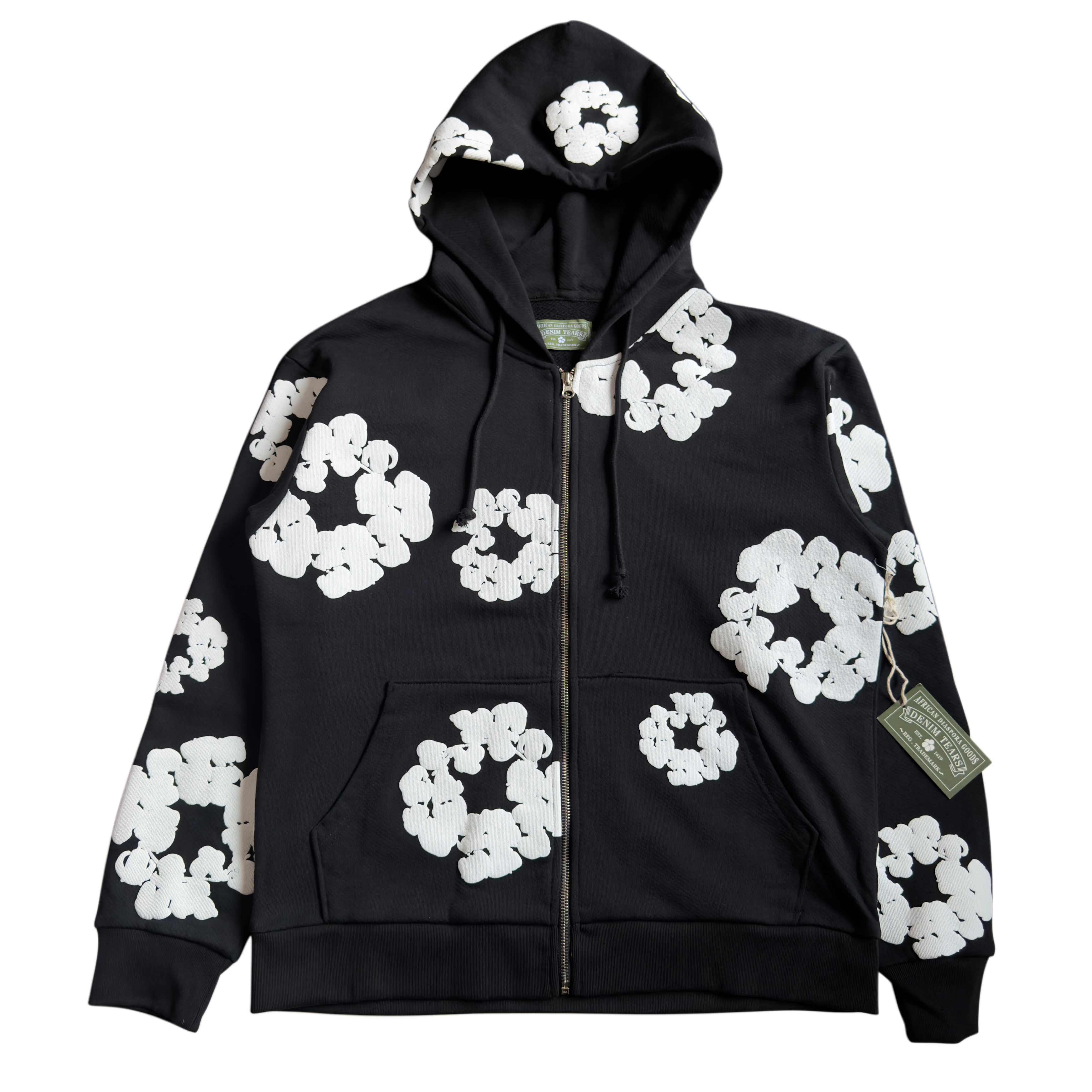 The Cotton Wreath Zip BLACK / NEGRO