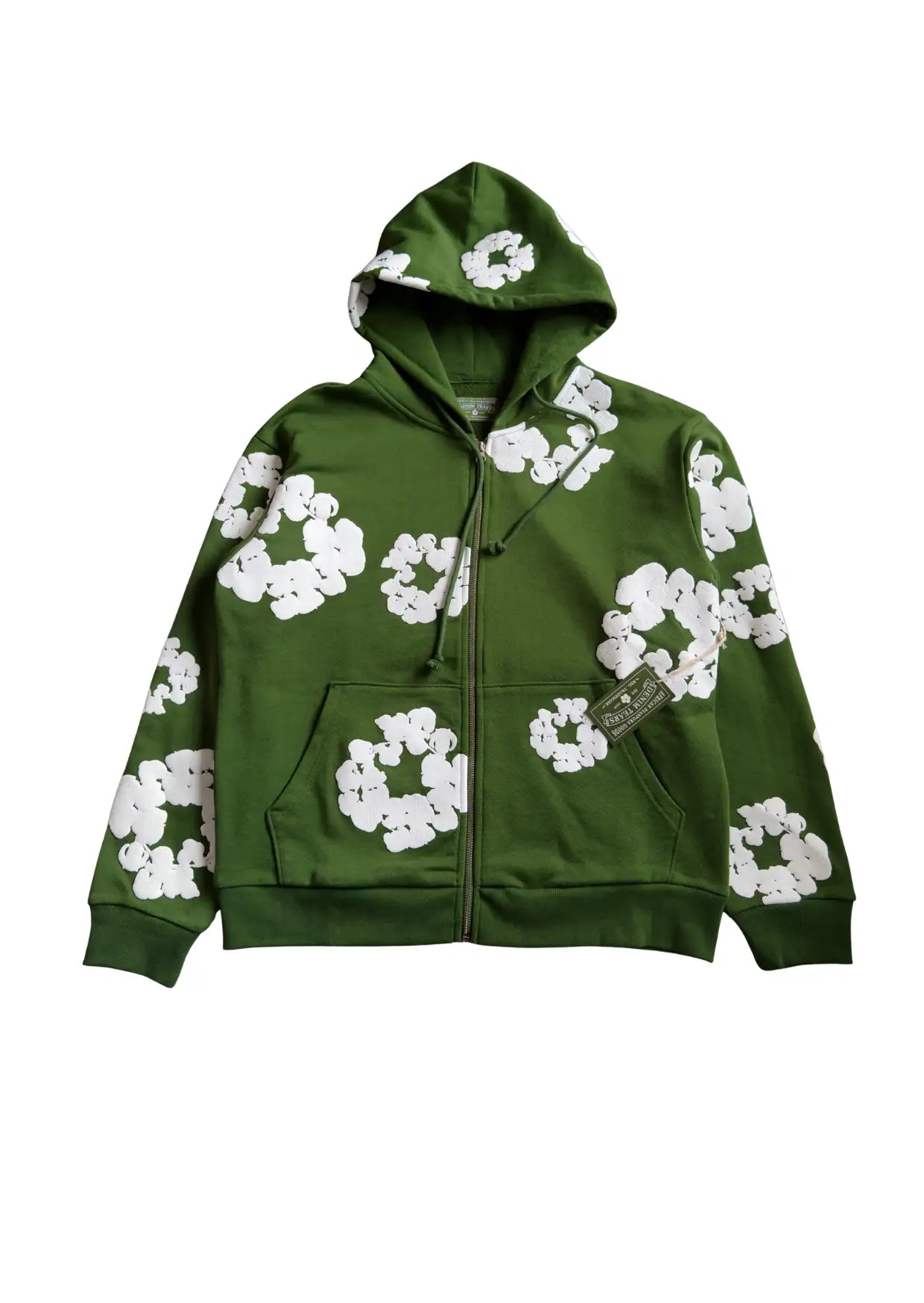 The Cotton Wreath Zip GREEN / VERDE