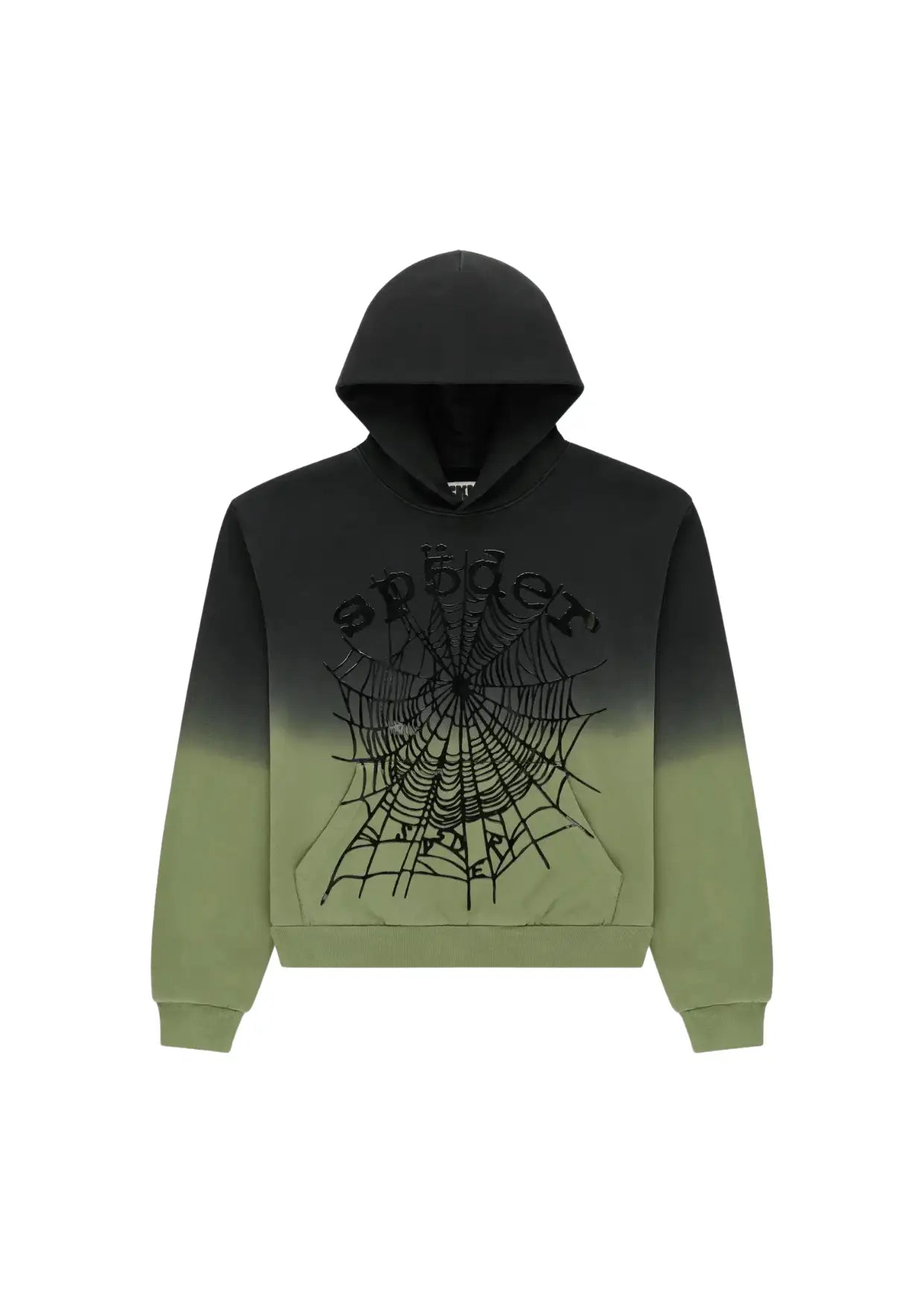 Green ombre web hoodie