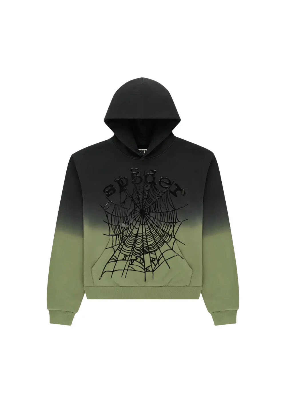 Green ombre web hoodie