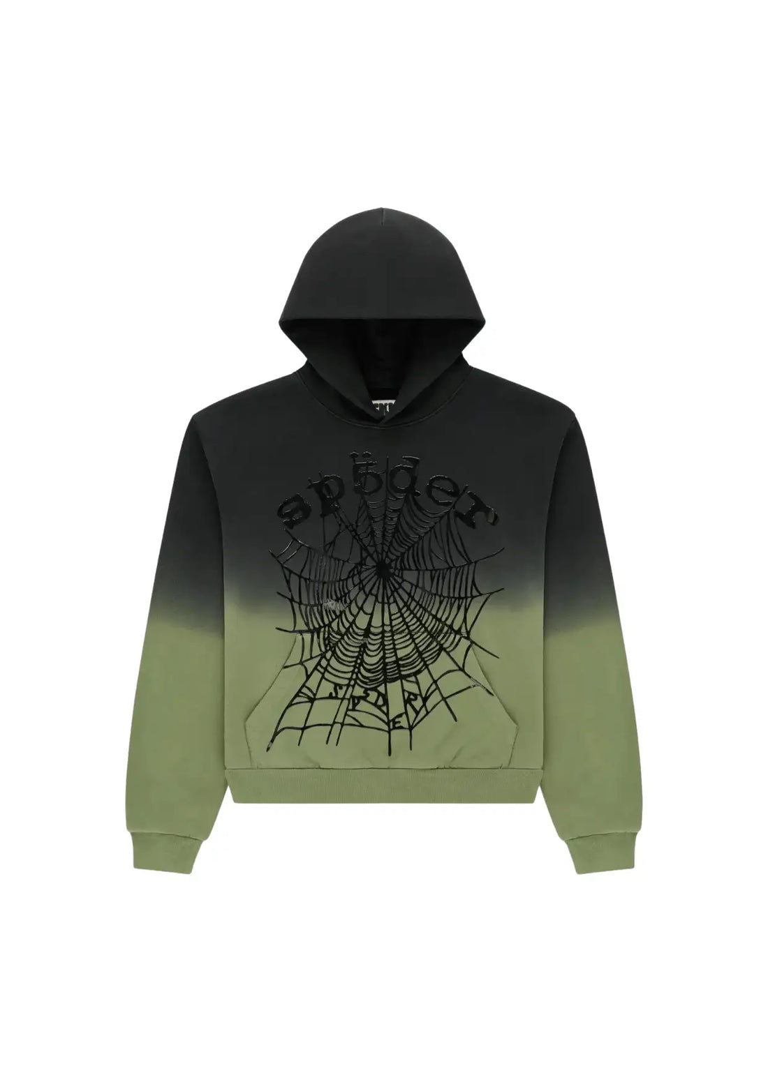 Green ombre web hoodie