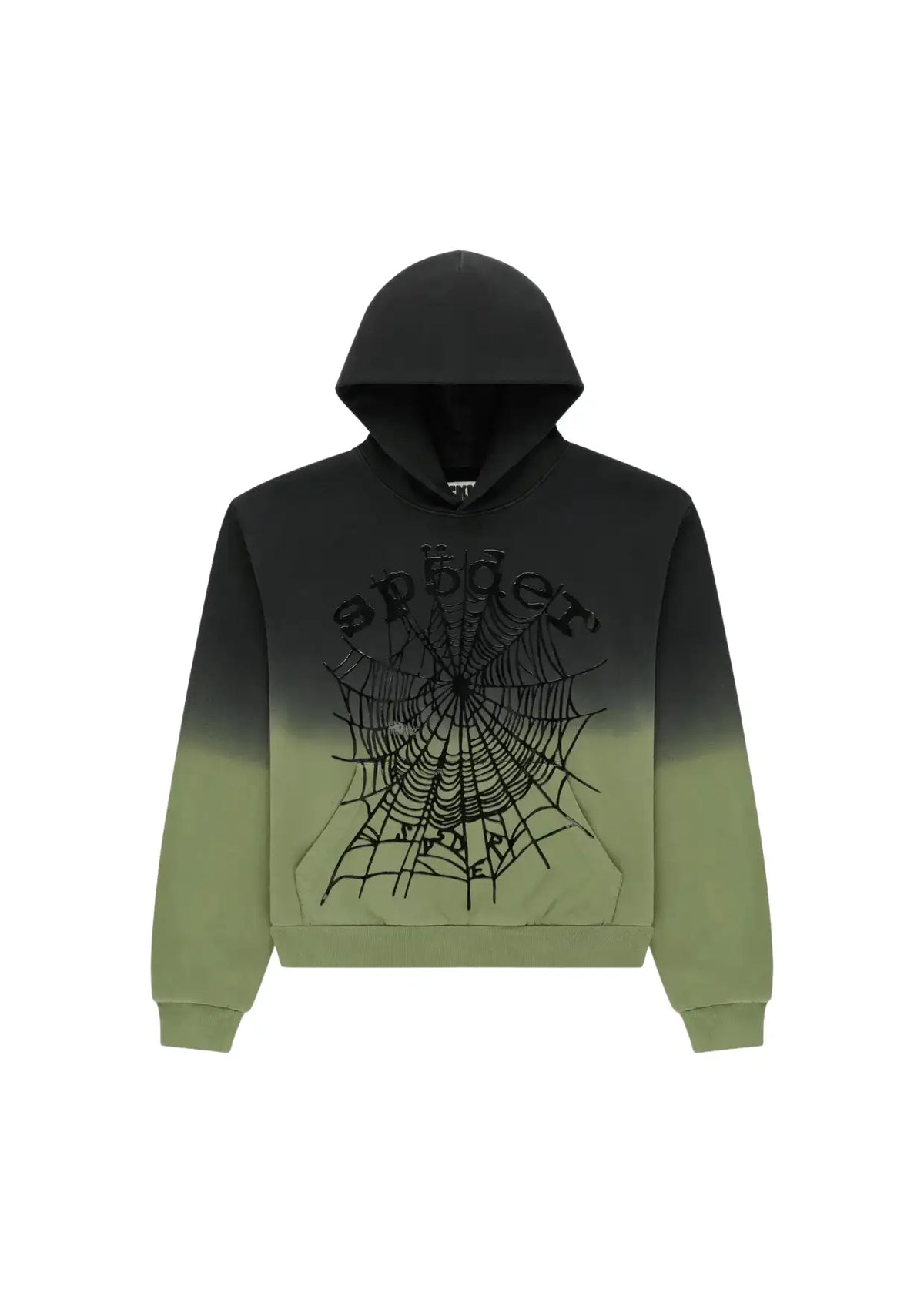 Green ombre web hoodie
