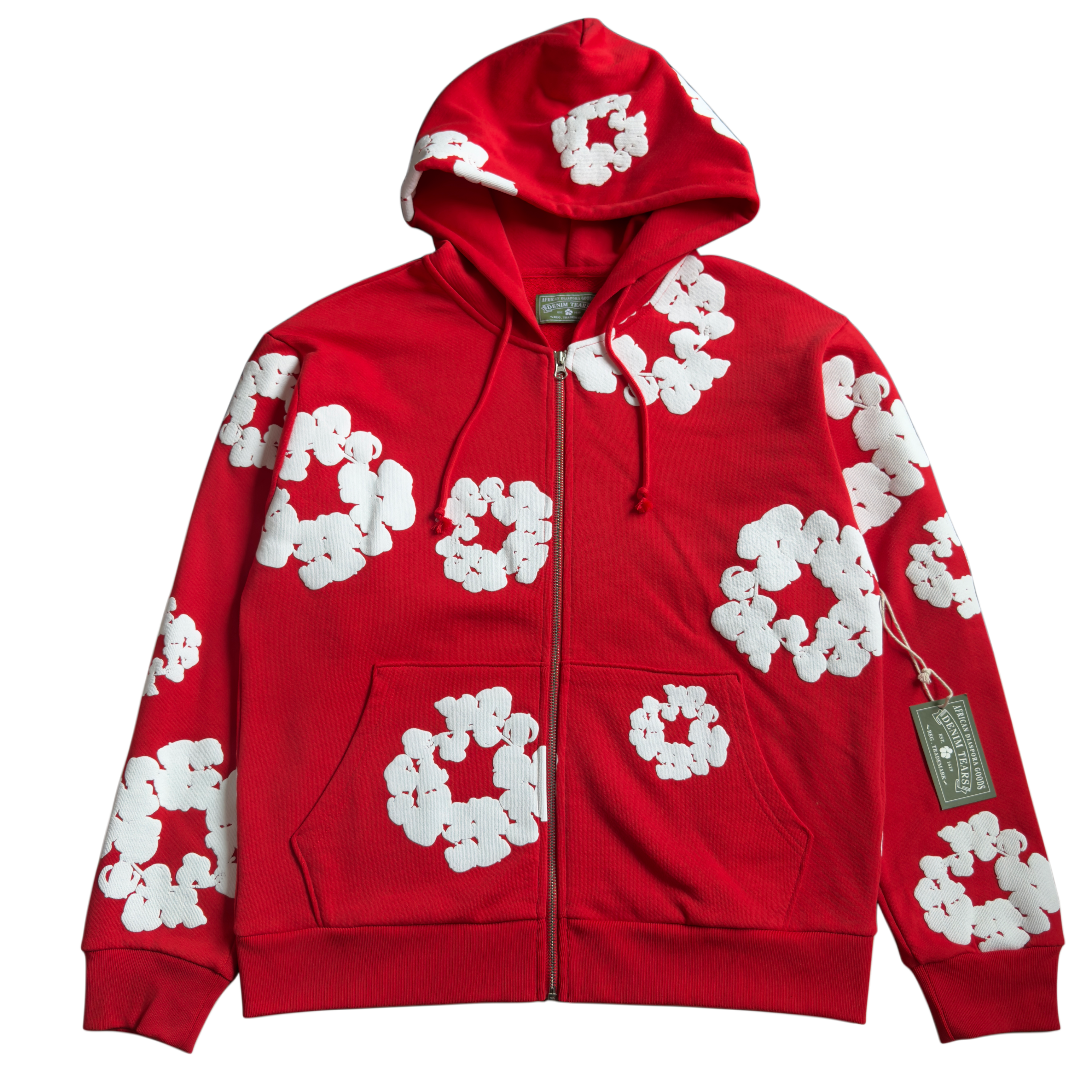 The Cotton Wreath Zip RED / ROJO
