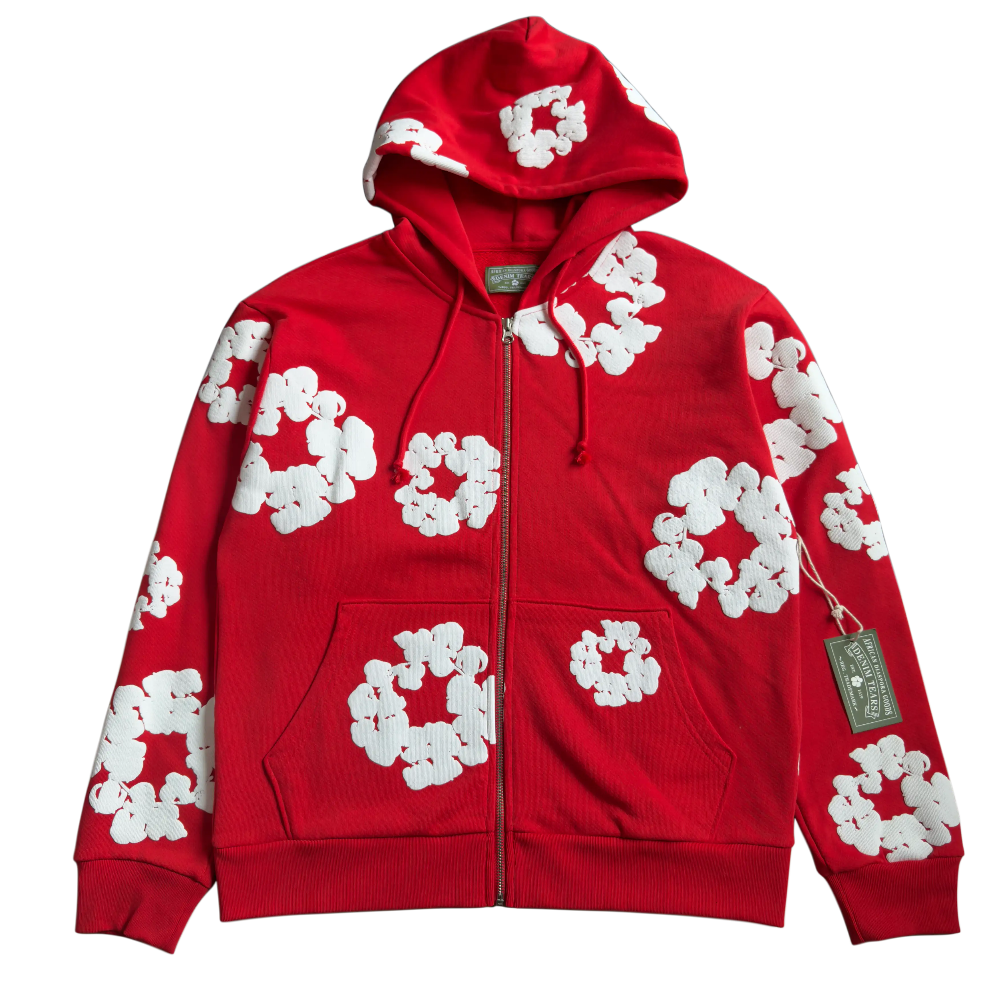 The Cotton Wreath Zip RED / ROJO